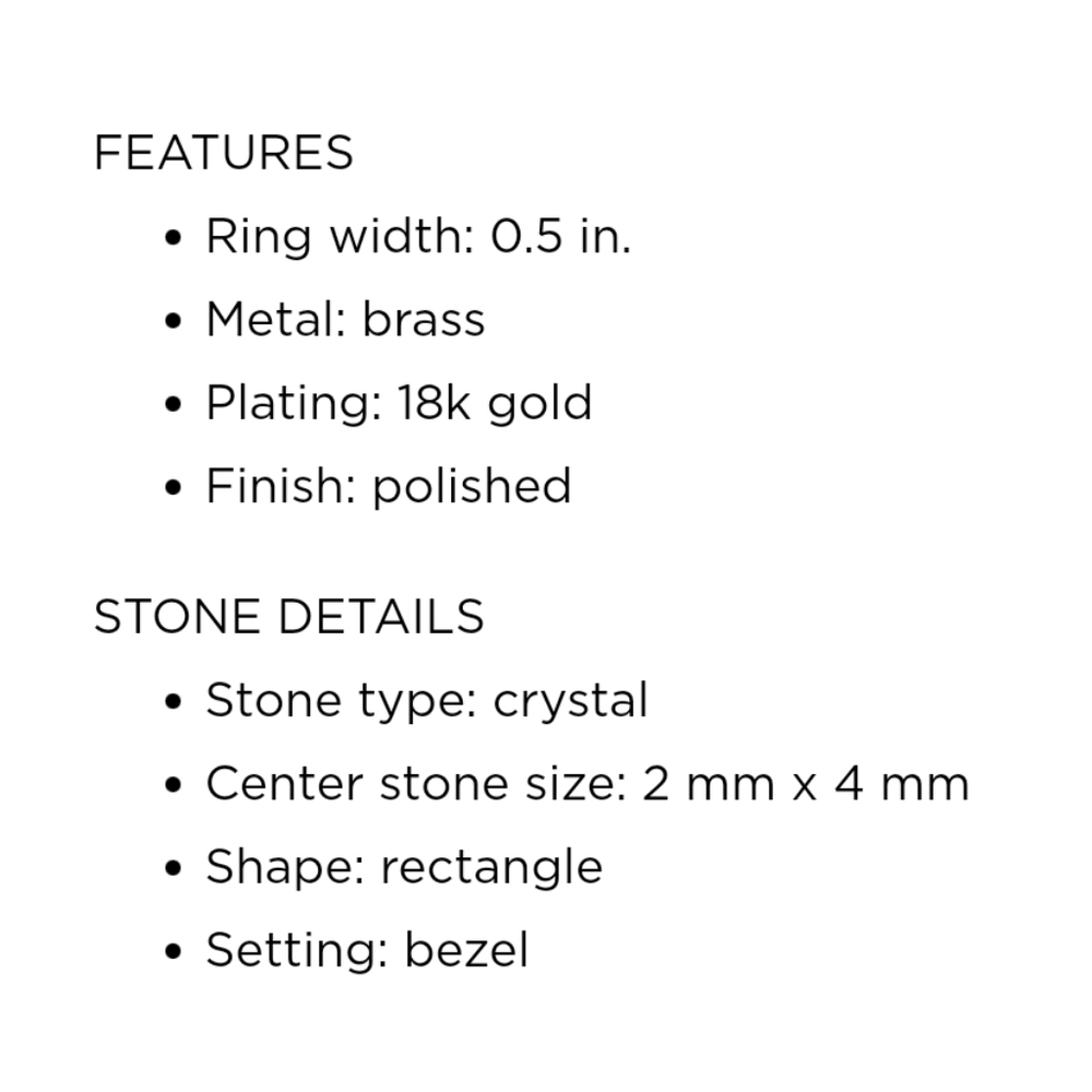 $155 18k Gold Stackable 4-Ring Set Jewelry Company - image 4